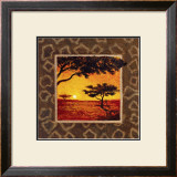 Savannah Sunset I Prints by Madou 
