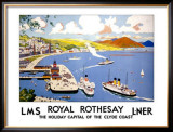 Royal Rothesay, the Holiday Capital of the Clyde Framed Giclee Print by Cecil King