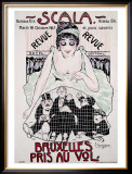 Scala to Bruxelles Framed Giclee Print by Jean-Dominque Van Caulaert