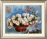Chrysanthemums, c.1878 Prints by Claude Monet