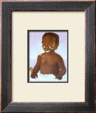 Bubble Bath Boy Print by Stanley Morgan