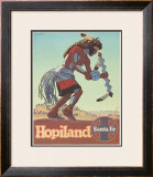 Santa Fe Railroad: Hopiland, c.1940's Framed Giclee Print by Don Perceval