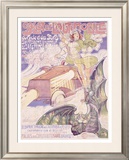 Salon de l'Automobile Framed Giclee Print by Constant de Busschere