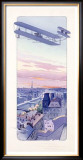 Wright Brothers Aviation Biplane Framed Giclee Print