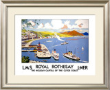 Royal Rothesay, the Holiday Capital of the Clyde Framed Giclee Print by Cecil King
