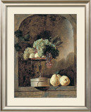 Grapes, Peaches And Quinches In A Niche, 1883 Print by Frans Snyders