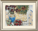 White Wicker and Strawberries Posters by Mary Mark