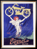 Terrot and Cie Motorcycle Framed Giclee Print by Robert Guzarl