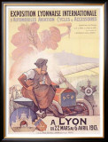 Exposition Lyonnaise Framed Giclee Print by Marcellin Auzolle