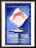 London to Paris Framed Giclee Print by Paolo Federico Garretto