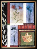 Sapphire Floral Posters by Muriel Verger