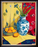 Irises in an Oriental Vase II Prints by Curtis Kelly