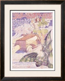 Salon de l'Automobile Framed Giclee Print by Constant de Busschere