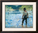 Salmon Fishing, 1927 Prints by Frank Weston Benson