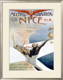 Meeting Aviation Framed Giclee Print by Charles Leonce Brosse