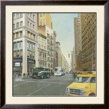 Street Scene with School Bus Posters by Klaus Gohlke