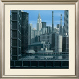 Blue Chrysler Composition Prints by Eric Peyret