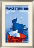 France d'Outre-Mer Framed Giclee Print by Paul Colin