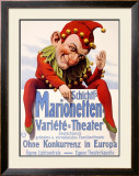 Marionette Puppet Theater Framed Giclee Print