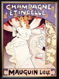 Champagne l'Etincelle Framed Giclee Print by Emile Berchmans