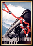 Chemin de Fer de l'Est Framed Giclee Print by Theodoro 