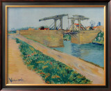 The Drawbridge at Arles Posters by Vincent van Gogh