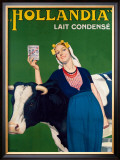 Hollandia Milk Framed Giclee Print by Rene Lelong