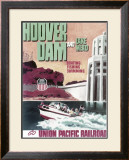 Union Pacific, Hoover Dam and Lake Mead Framed Giclee Print