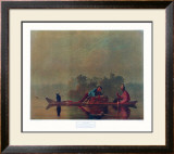 Fur Traders on the Missouri Prints by George Caleb Bingham