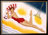 LNER Blackpool Pin Up Girl Framed Giclee Print