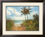 Beach Walkway Poster by Laurie Snow Hein
