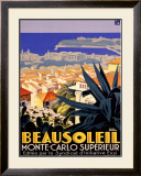Beausoleil Framed Giclee Print by Roger Broders