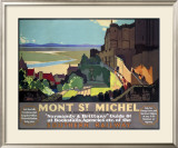 Mont St. Michel, SR Poster, 1932 Framed Giclee Print by Leonard Richmond