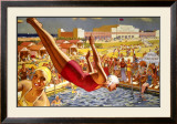 Butlin's Holiday Camp, Clacton-On-Sea, LNER Poster Framed Giclee Print by Greenup 
