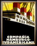 Compania Hamburgo Sudamericana Framed Giclee Print