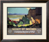 Mont St. Michel, SR Poster, 1932 Framed Giclee Print by Leonard Richmond