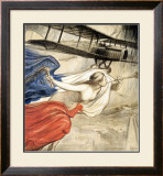 Locomotion Aerienne Framed Giclee Print by Fouqueray 