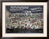 Waterloo Station, Southern Railway, 1948 Framed Giclee Print by Helen Mckie