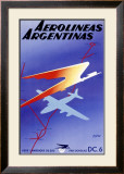 Argentina Airlines Framed Giclee Print