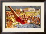 Butlin's Holiday Camp, Clacton-On-Sea, LNER Poster Framed Giclee Print by Greenup 