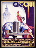 Concorso di Eleganza Per Automobili Framed Giclee Print by F Romoli