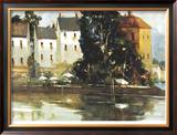 Cafe Marina Limited Edition Framed Print by Ted Goerschner
