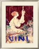 Vini Framed Giclee Print by C. Santini