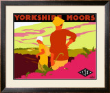Yorkshire Moors Framed Giclee Print by Gwen Raverat