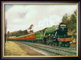 Royal Lancer LNER 4-6-2 steam locomotive, circa 1930 Framed Giclee Print by F Moore