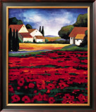 Poppy Field I Prints by J. Clarke