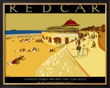 Redcar Framed Giclee Print by A E Martin