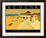 Redcar Framed Giclee Print by A E Martin