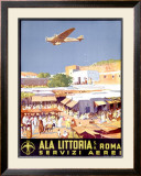 Ala Littoria Framed Giclee Print by Mariano Bertuchi