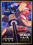Chicago World's Fair, 1934 Framed Giclee Print by Sandor 